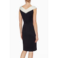 Black Janet Contrast Panel Dress